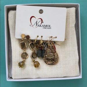 NWT Nakamol semi-precious stone earrings
